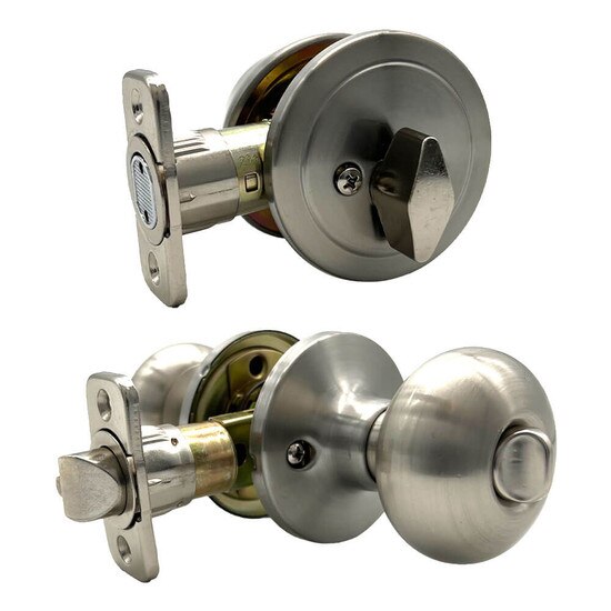 Ultra Flat Ball Entry Lock & Deadbolt Combo | MFS Supply